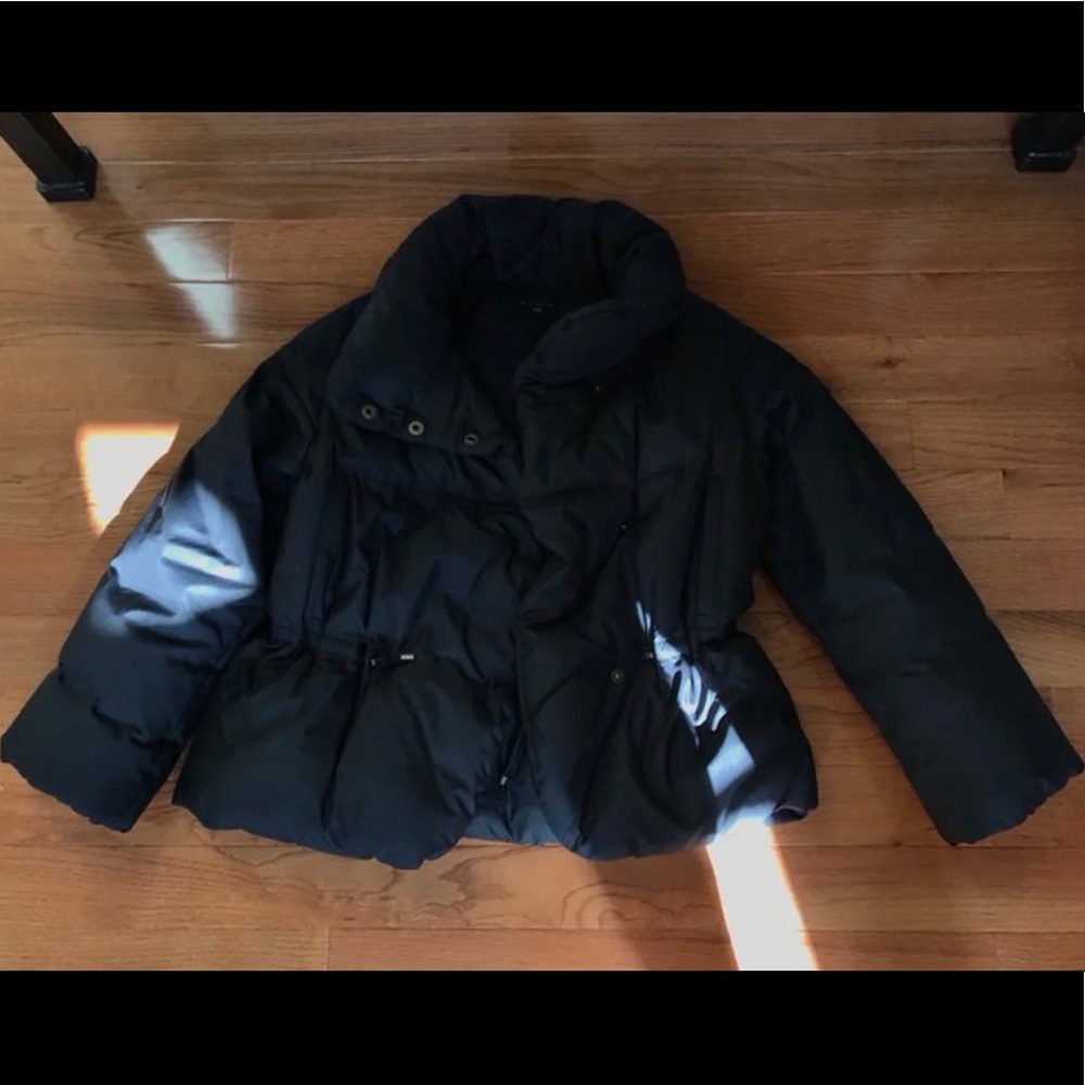 Theory black puffer jacket